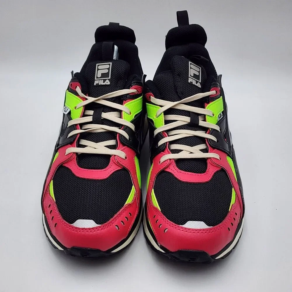 Fila Sandenal‎ Low Mens Casual Athletic Shoes Pink Black 1RM02029-041 Men's 10.5